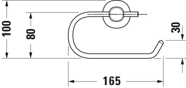 Papierrollenhalter D-Code, chrom