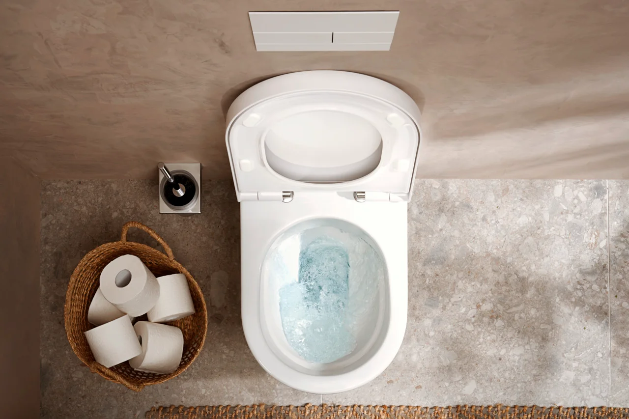 Hansgrohe EluPura S Wand-WC-Set, weiß, 540x360 mm, AquaFall Flush, HygieneEffect, SoftClose, QuickRelease