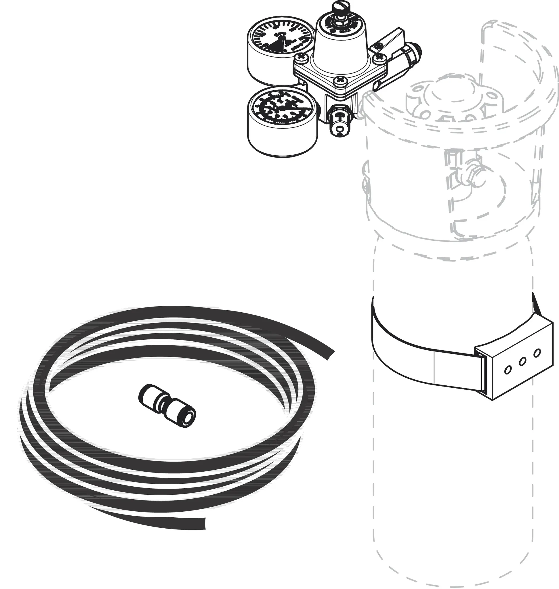 Hansgrohe F24 Erweiterungsset f. 2kg CO2 Flasche Hansgrohe F24 Erweiterungsset f. 2kg CO2 Flasche