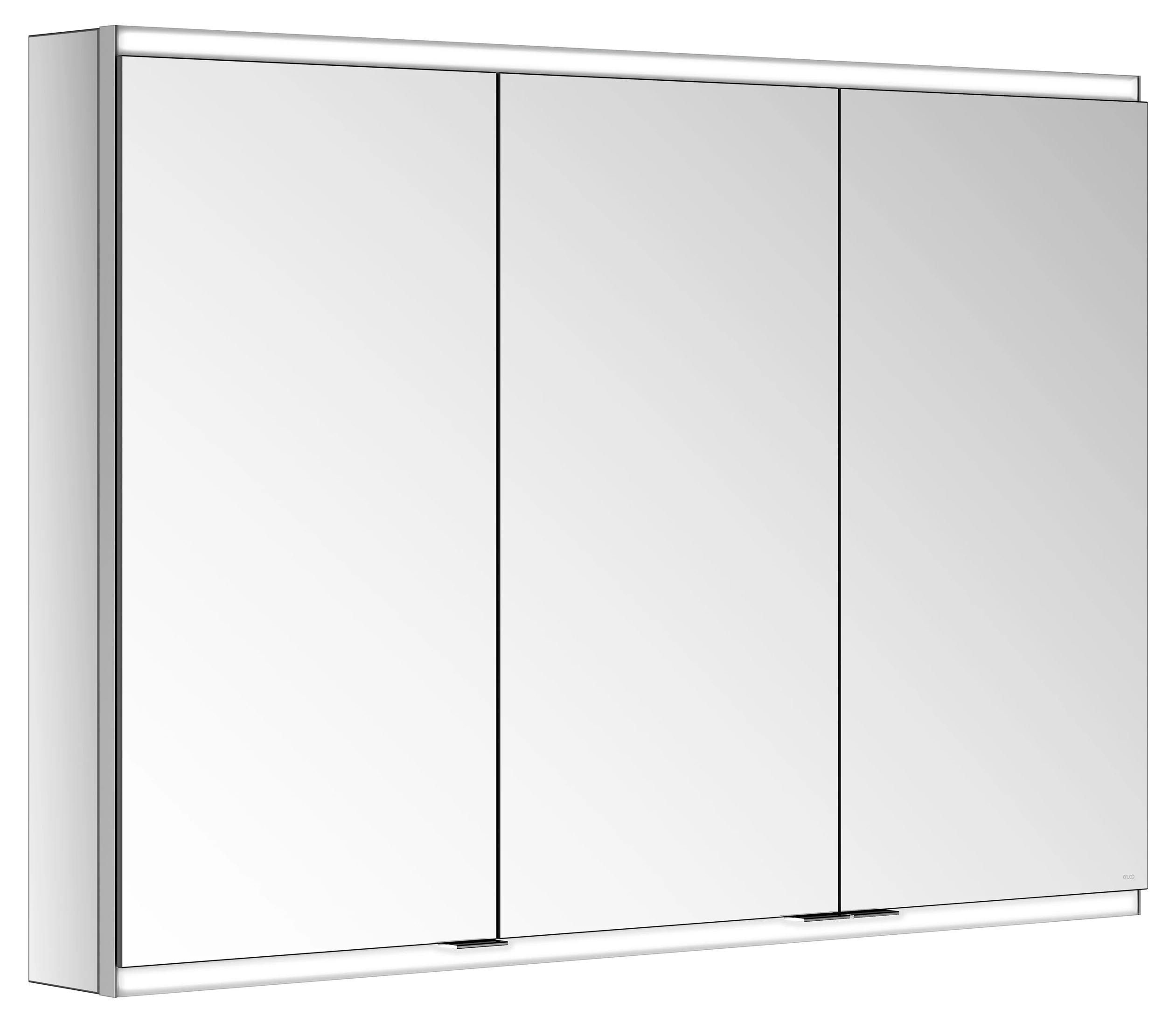 KEUCO Royal Modular 2.0 Spiegelschrank, beleuchtet Wandvorbau, 2 Steckdosen 1050x700x120mm silber eloxiert