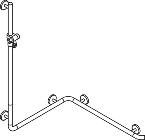 HEWI Haltegriff „System 800K“ in Anthrazitgrau HEWI Haltegriff „System 800K“ in Anthrazitgrau