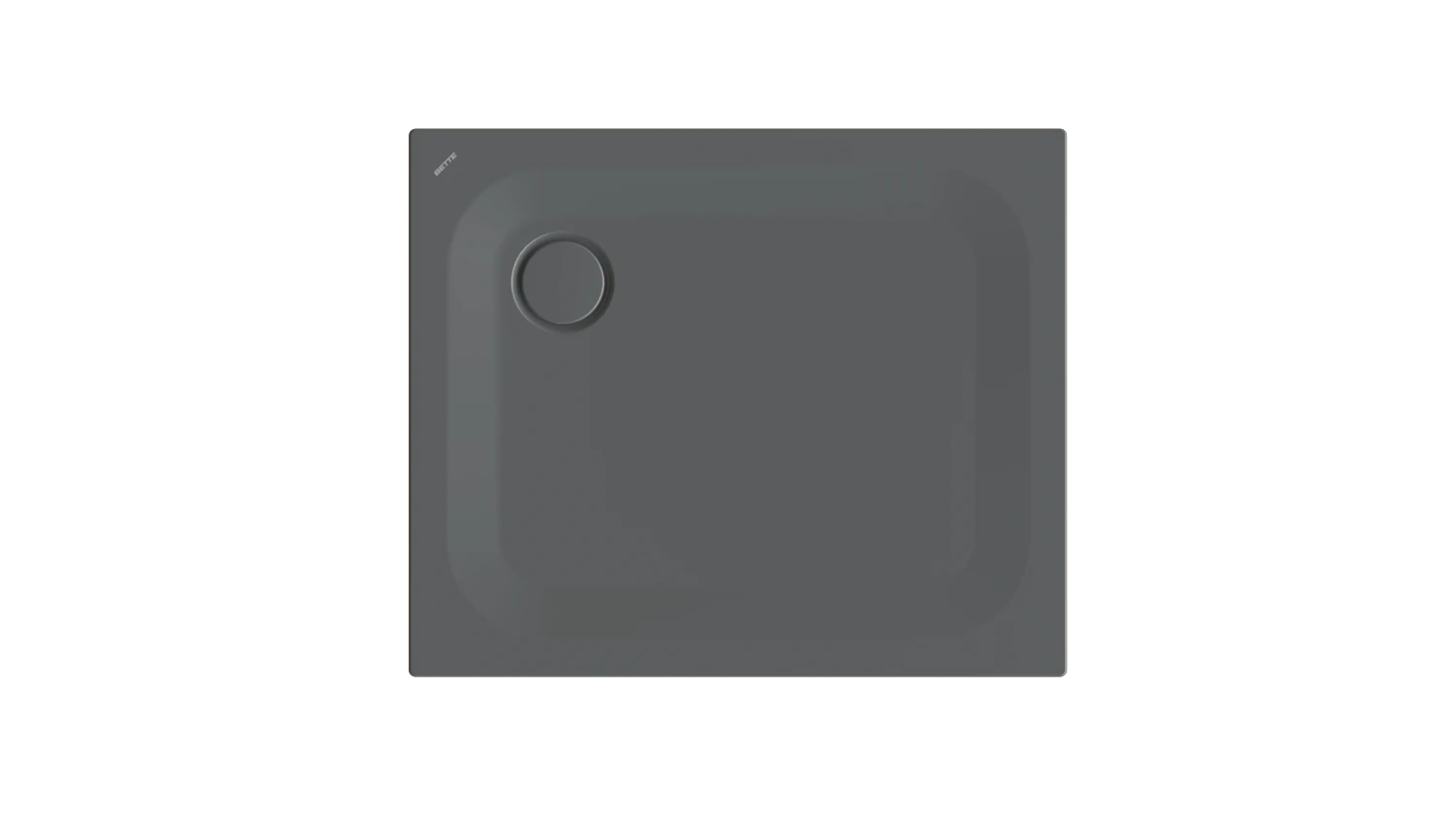 Bette rechteck Duschwanne „BetteUltra“ 900 × 750 mm ohne Oberflächenbeschichtung, mit BetteGlasur Plus, ohne Wannenträger, in Raven