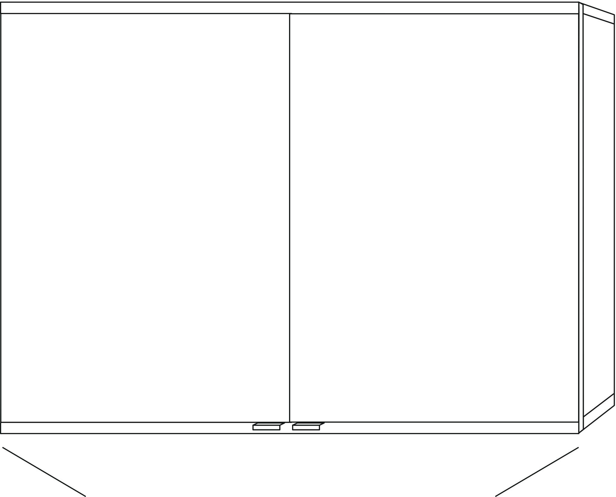 Sanipa Spiegelschrank „Marie“ 1008 × 785 × 157 mm in Kaschmir (matt), ohne Spiegelheizung