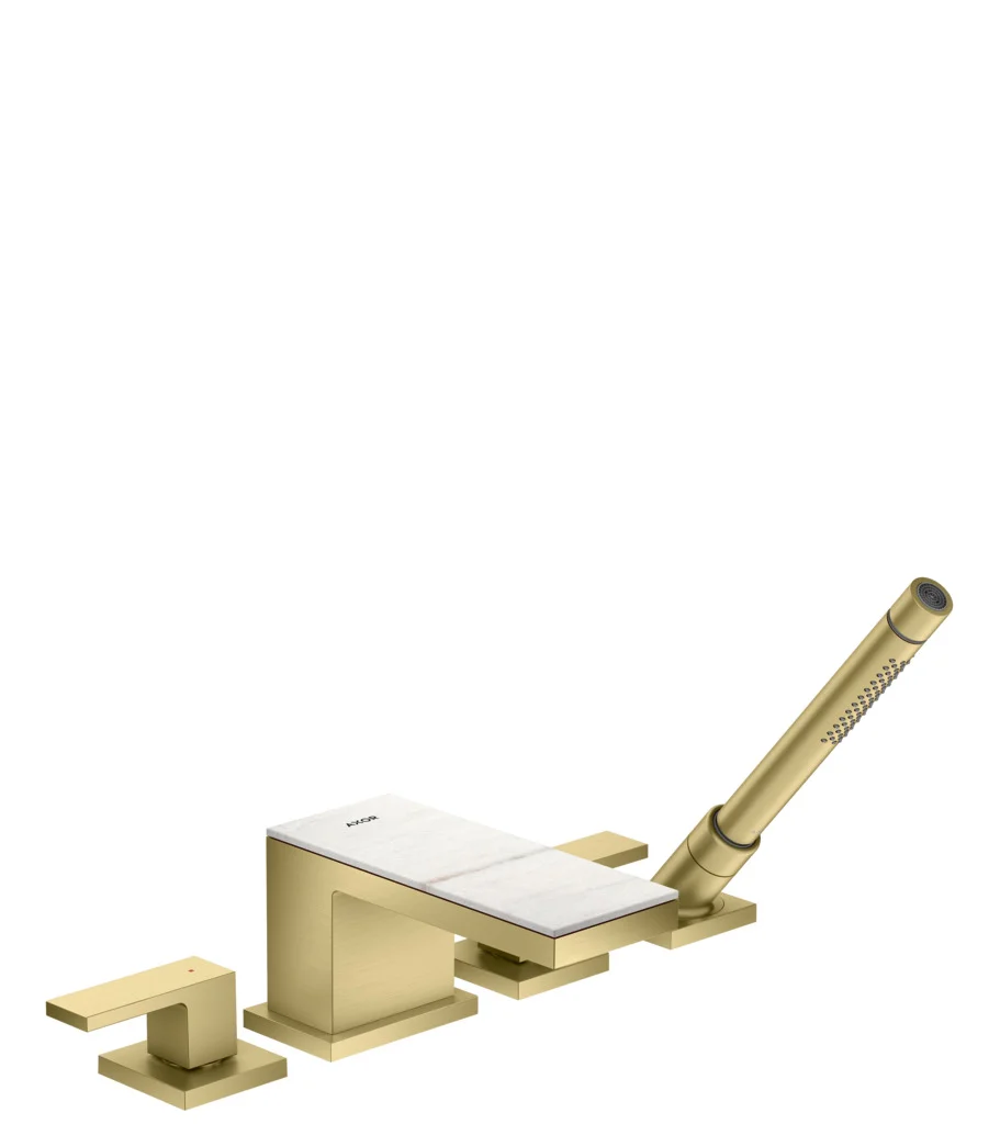 Hansgrohe AXOR MyEdition Platte 200 mm Marmor Lasa Covelano Vena Oro abnehmbar