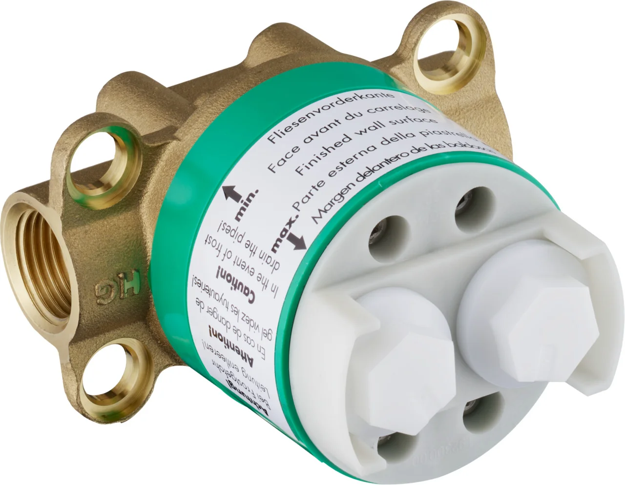Hansgrohe AXOR Starck Duschsäule Grundset mit Thermostat, G 1/2 Anschluss, rotationssymmetrische Montage, 45–73 mm Einbautiefe Hansgrohe AXOR Starck Duschsäule Grundset mit Thermostat, G 1/2 Anschluss, rotationssymmetrische Montage, 45–73 mm Einbautiefe