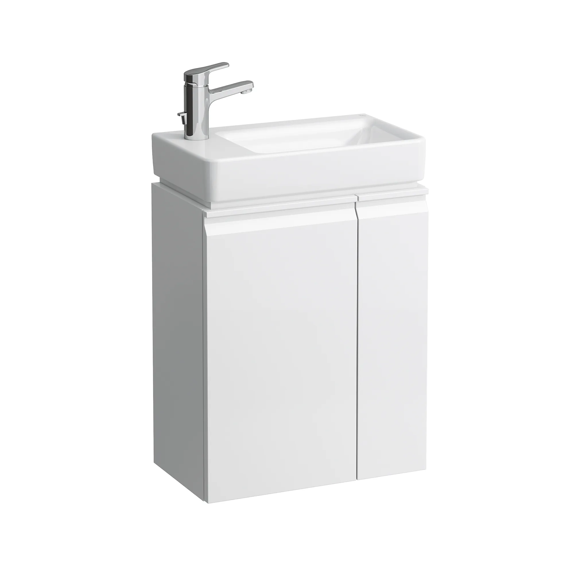 Laufen Badmöbelset inkl. Waschtisch „PRO S“ 470 × 280 × 685 mm, Anschlag links, Hahnlochposition links Laufen Badmöbelset inkl. Waschtisch „PRO S“ 470 × 280 × 685 mm, Anschlag links, Hahnlochposition links