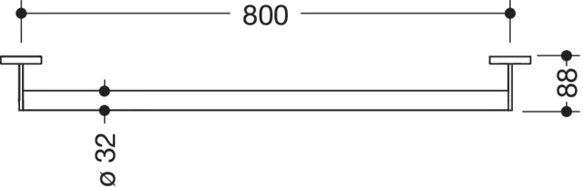 HEWI Haltegriff „System 900“ in Schwarz tiefmatt, Befestigung verdeckt HEWI Haltegriff „System 900“ in Schwarz tiefmatt, Befestigung verdeckt