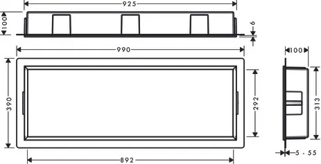 XtraStoris Original Wandnische mit integrier.Rah.300 x 900 x 100 mm MSW XtraStoris Original Wandnische mit integrier.Rah.300 x 900 x 100 mm MSW