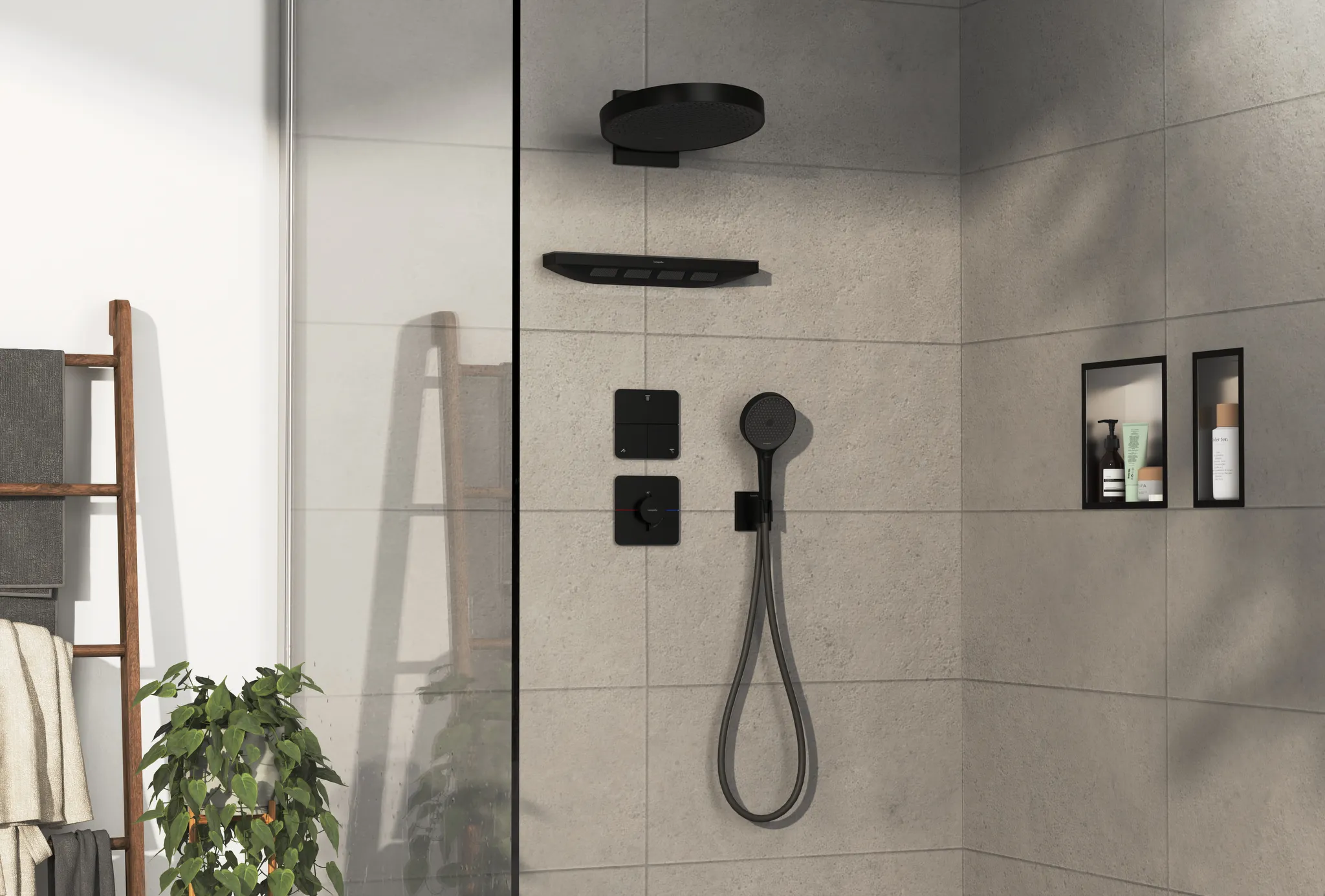 ShowerSelect Comfort Q Ventil Unterputz für 3 Verbraucher Chrom ShowerSelect Comfort Q Ventil Unterputz für 3 Verbraucher Chrom