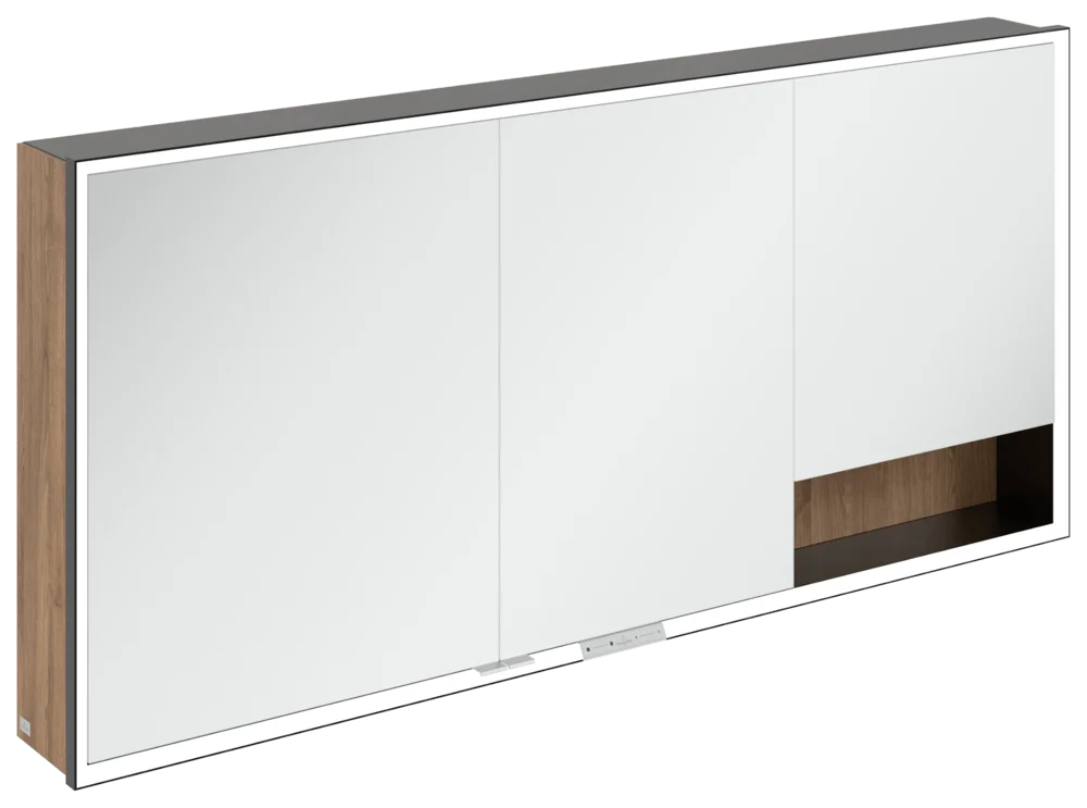 Villeroy & Boch Aufputz-Spiegelschrank My View+ B48116, 1600 x 750 x 168 mm, Kansas Oak