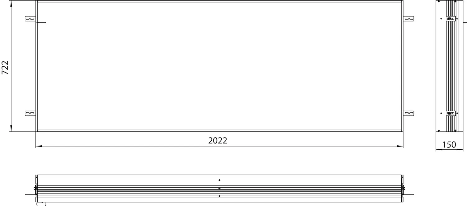 emco Einbaurahmen „prime“ 2022 × 722 × 150 mm emco Einbaurahmen „prime“ 2022 × 722 × 150 mm