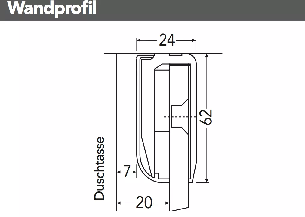 Sprinz Seitenwand Walk-In Freistehende Scheibe inkl. 2 Haltestangen „Inloop“ rahmenlos für #Türbreite#, B: 1000 mm H: 2100 mm T: 8 mm