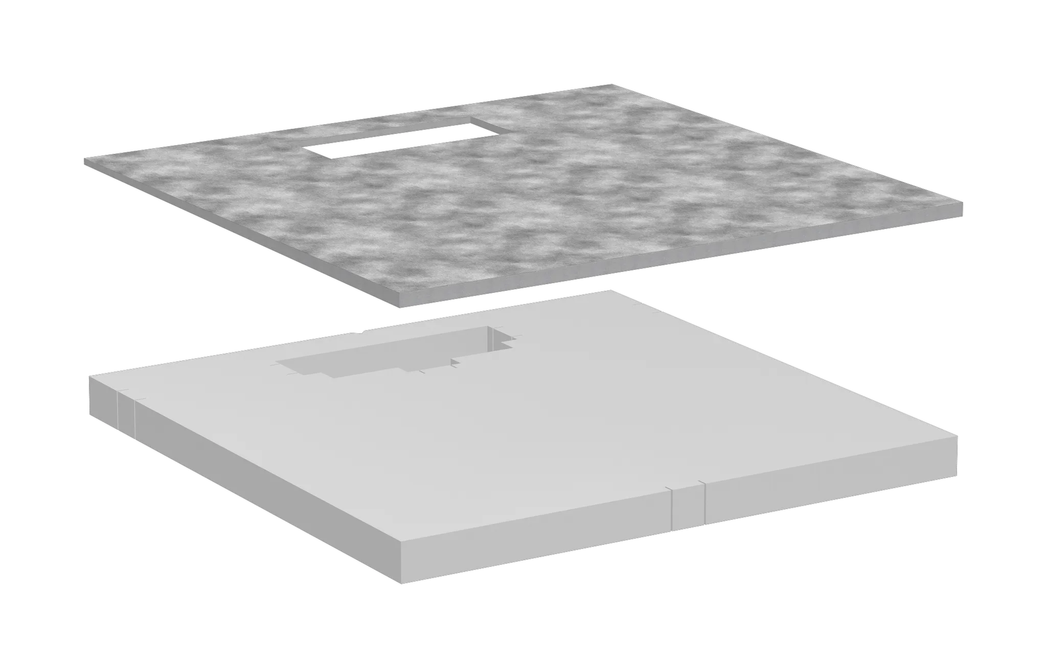 RainDrain Board Befliesbares Duschelement 1000/1000 mit Installationsset RainDrain Board Befliesbares Duschelement 1000/1000 mit Installationsset