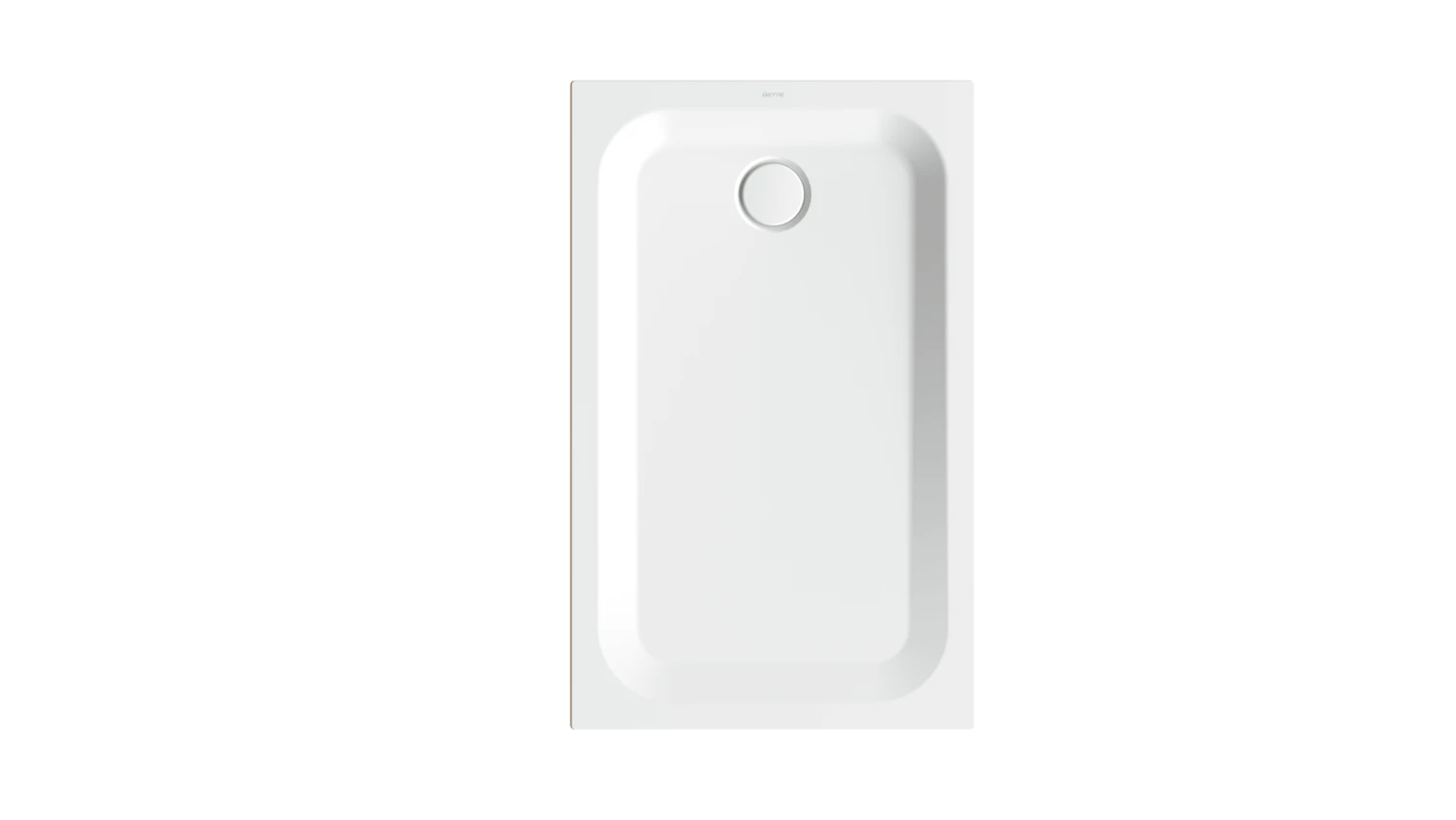 Bette rechteck Duschwanne „BetteUltra“ 1200 × 750 mm ohne Oberflächenbeschichtung, mit BetteGlasur Plus, ohne Wannenträger, in Edelweiß