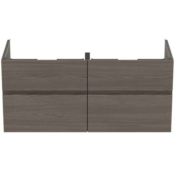 Ideal Standard Möbeldoppel-Waschtischunterschrank Finesse 1200x505x550mm Ulme dunkel Ideal Standard Möbeldoppel-Waschtischunterschrank Finesse 1200x505x550mm Ulme dunkel
