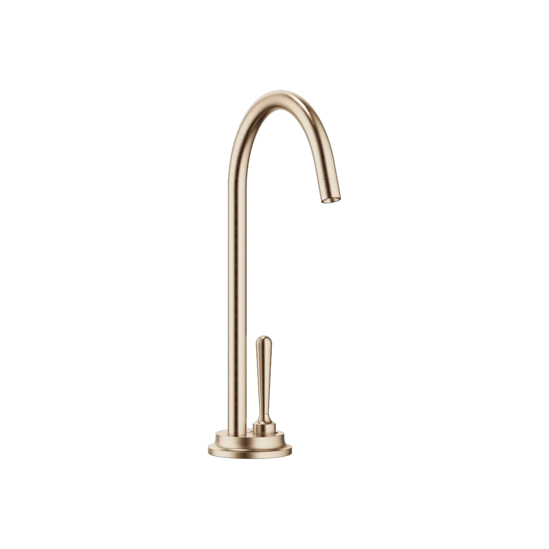 Dornbracht VAIA Cold Water Dispenser - Champagne gebürstet (22kt Gold), Ausladung 150 mm, schwenkbarer Auslauf 360°, Laminarstrahl, Armaturenhöhe 290 mm