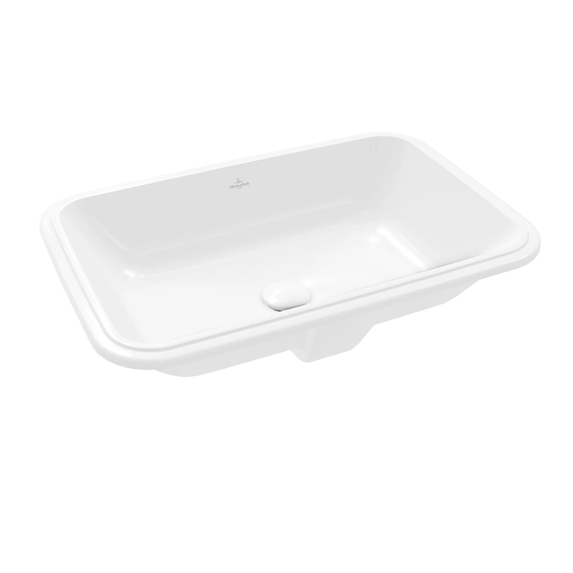 Villeroy & Boch Unterbauwaschtisch „Architectura“ 630 × 430 × 175 mm, ohne Hahnlochbohrung in Weiß Alpin Villeroy & Boch Unterbauwaschtisch „Architectura“ 630 × 430 × 175 mm, ohne Hahnlochbohrung in Weiß Alpin
