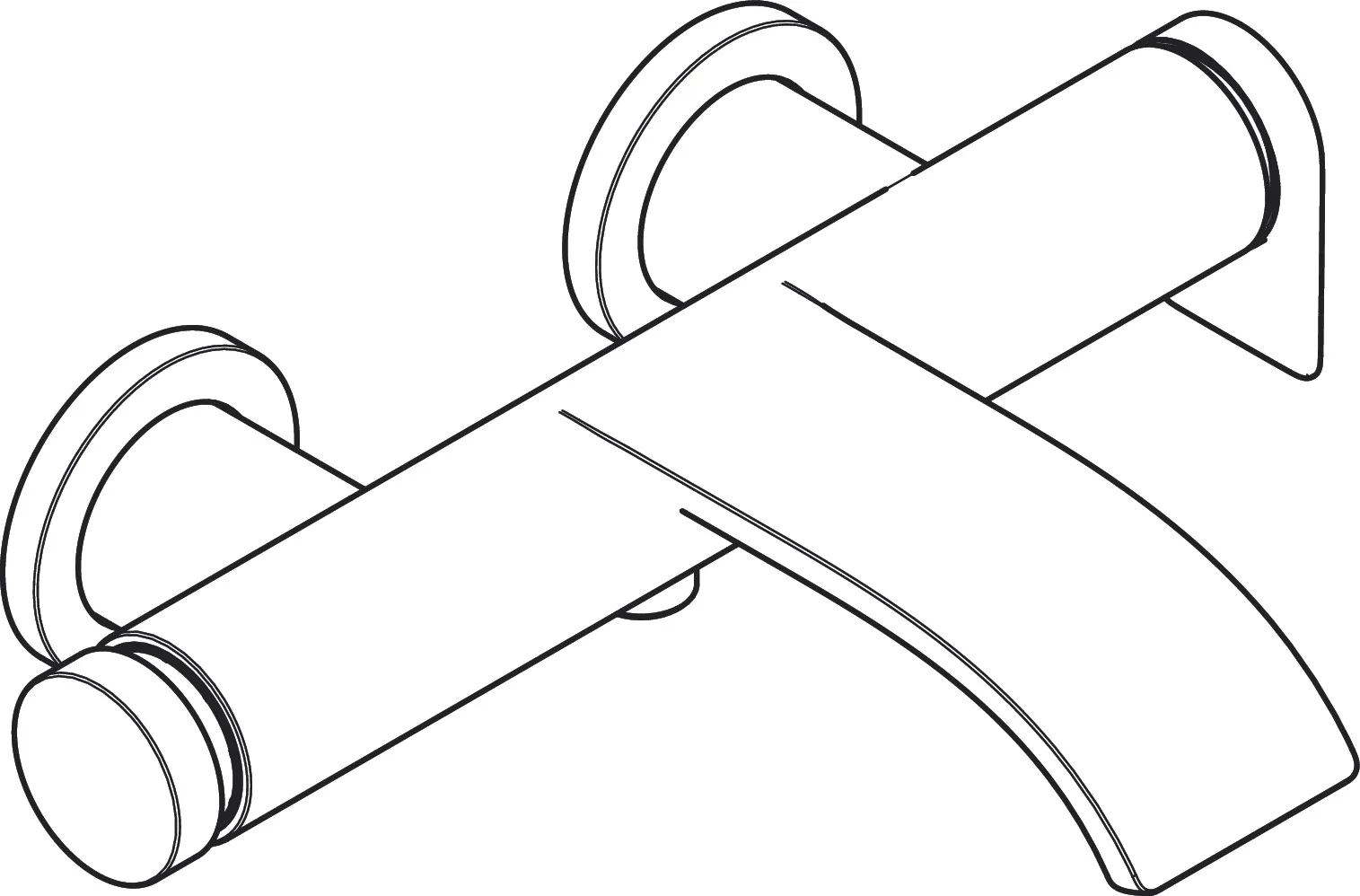 Wannenmischer Aufputz Vivenis chrom Wannenmischer Aufputz Vivenis chrom