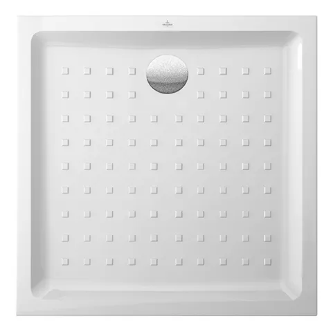 Villeroy & Boch quadrat Duschwanne „O.novo“ Keramik mit Noppen 100 × 100 cm