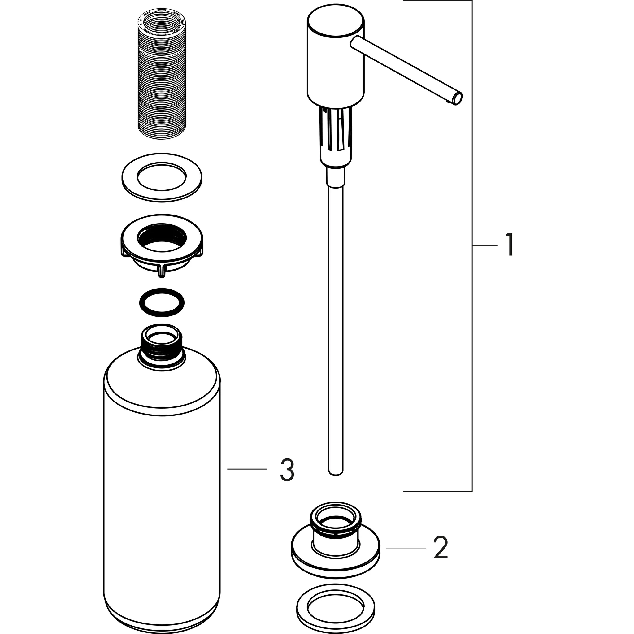 Hansgrohe A41 Spülmittel-/Lotionspender, Chrom Hansgrohe A41 Spülmittel-/Lotionspender, Chrom