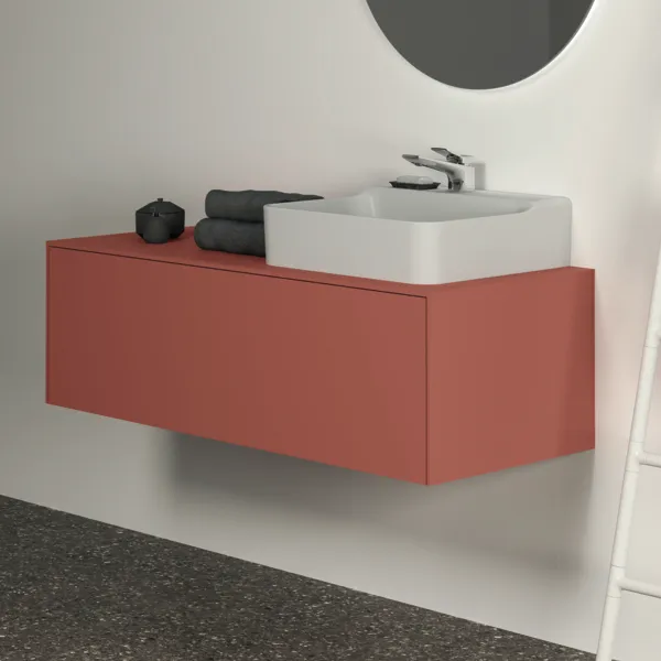 Ideal Standard Waschtischunterschrank „Conca“ 120,2 × 37 × 50,5 cm Sunset matt lackiert Ideal Standard Waschtischunterschrank „Conca“ 120,2 × 37 × 50,5 cm Sunset matt lackiert