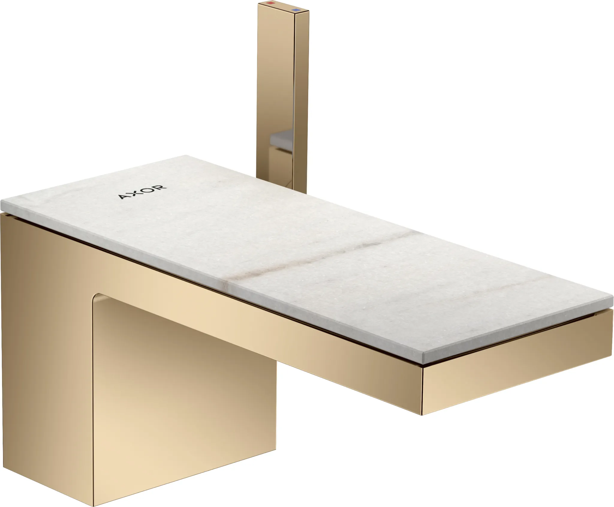 Hansgrohe AXOR MyEdition Mischer mit Platte 200 Marmor Lasa Covelano Vena Oro Hansgrohe AXOR MyEdition Mischer mit Platte 200 Marmor Lasa Covelano Vena Oro