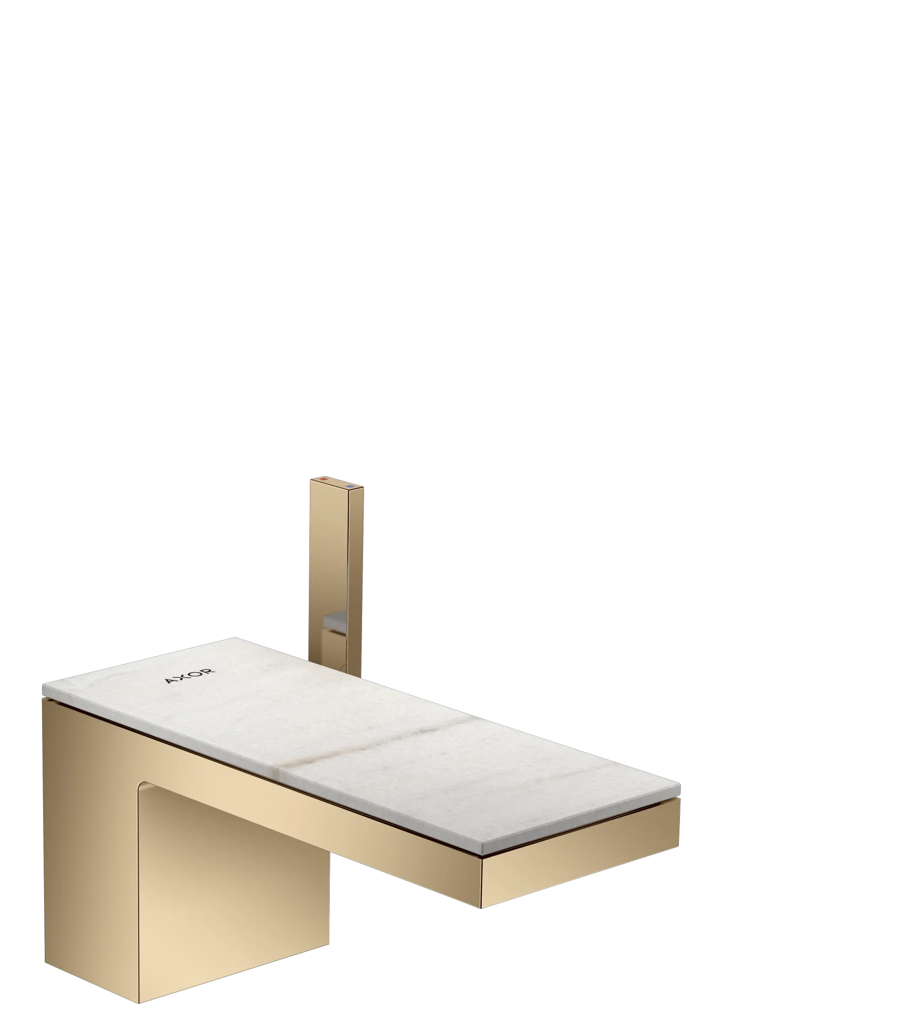 Hansgrohe AXOR MyEdition Mischer mit Platte 200 Marmor Lasa Covelano Vena Oro Hansgrohe AXOR MyEdition Mischer mit Platte 200 Marmor Lasa Covelano Vena Oro