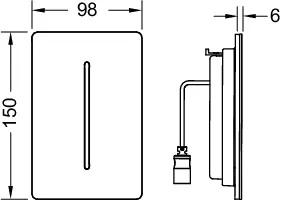 filo-Solid Sensorblende, Chrom glänzend