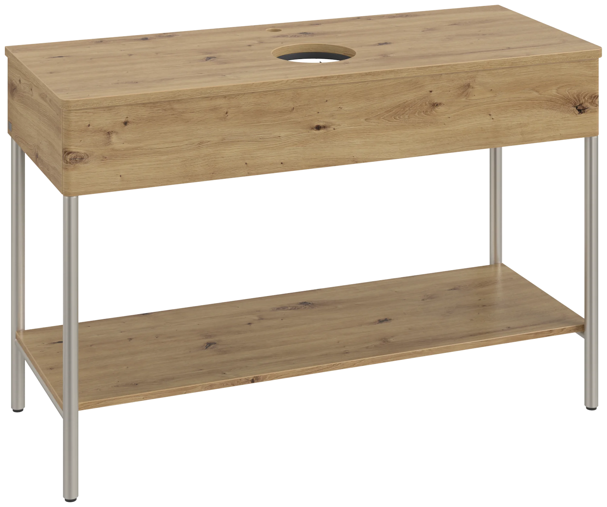 Villeroy & Boch Waschbeckenunterschrank Artis K65050TS, Eckig Oak Natural Touch, 1.200 x 782 x 500 mm, Push-to-open Funktion, mit Hahnlochbohrung
