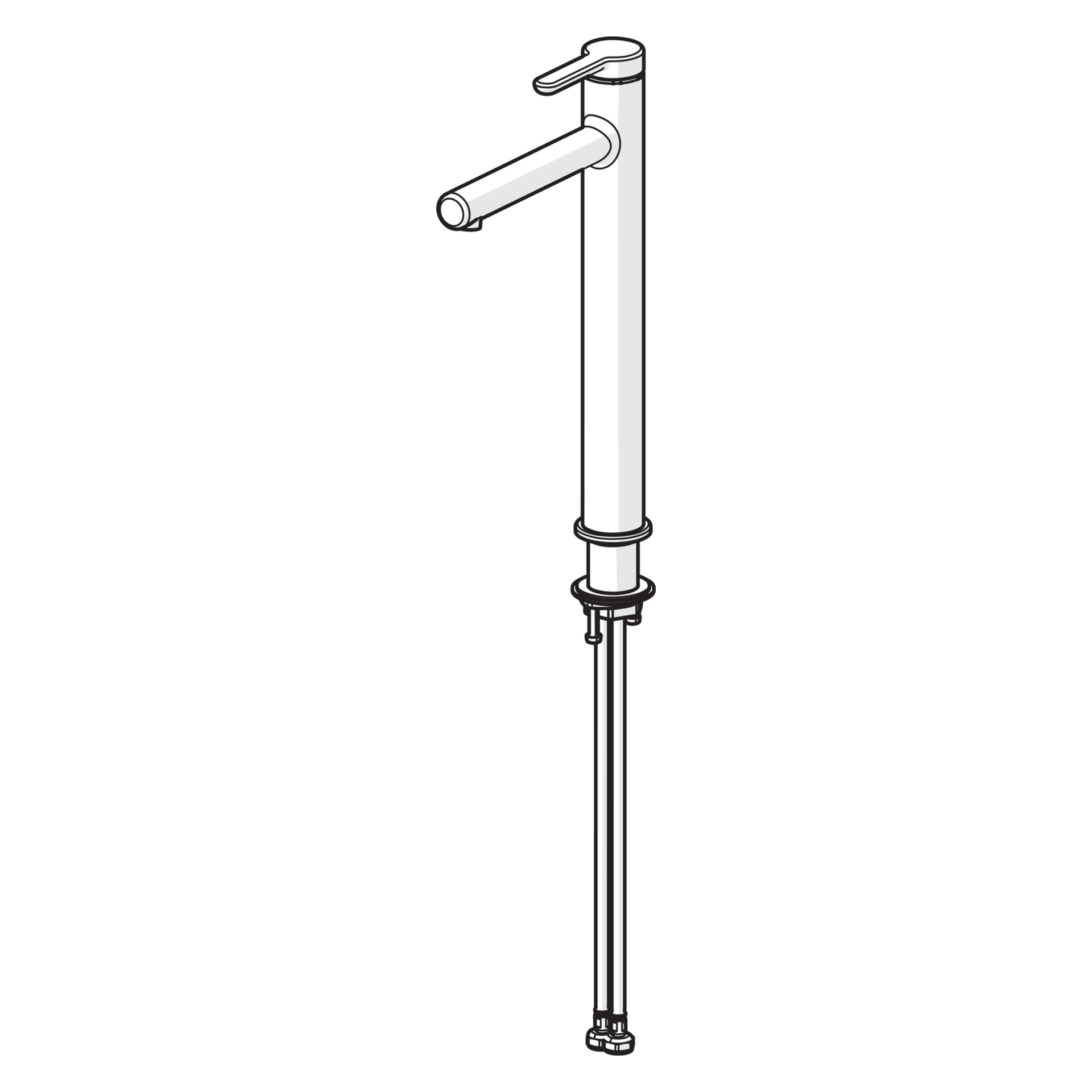 HansaDESIGNO Style Waschtischarmatur, Einhebelmischer, Ausladung 171 mm DN15 Chrom HansaDESIGNO Style Waschtischarmatur, Einhebelmischer, Ausladung 171 mm DN15 Chrom