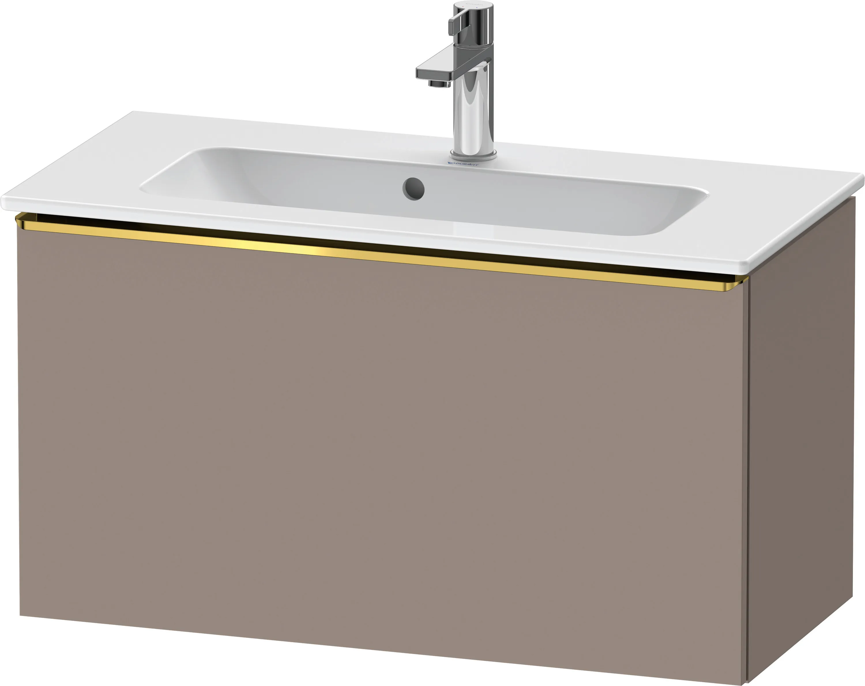 Duravit Waschtischunterschrank wandhängend „D-Neo“ 81 × 44 × 37,2 cm in Basalt Matt