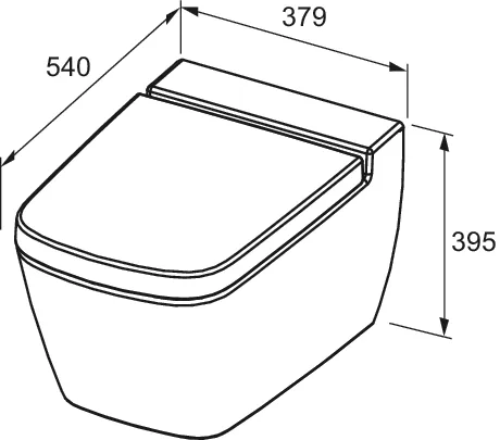 TECE Dusch-WC „one“, Befestigung verdeckt, ohne Spülrand