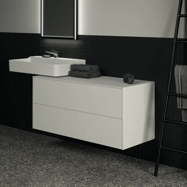 Ideal Standard Waschtischunterschrank „Conca“ 120,2 × 55 × 50,5 cm Weiß matt lackiert