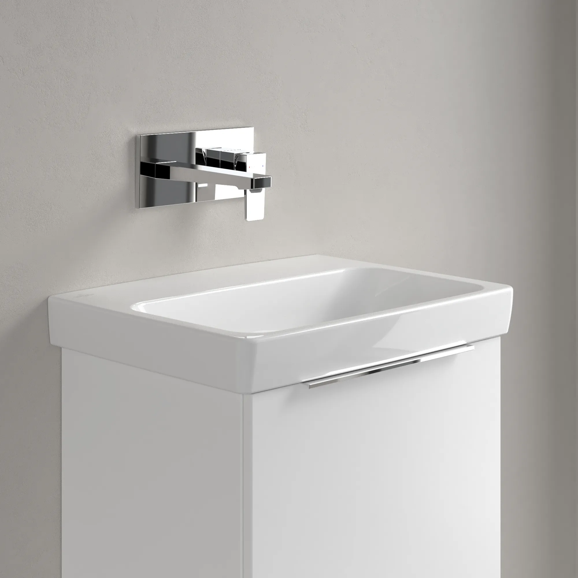 Villeroy & Boch Waschbecken „Architectura“ 550 × 420 × 165 mm, ohne Hahnlochbohrung in Weiß Alpin Villeroy & Boch Waschbecken „Architectura“ 550 × 420 × 165 mm, ohne Hahnlochbohrung in Weiß Alpin