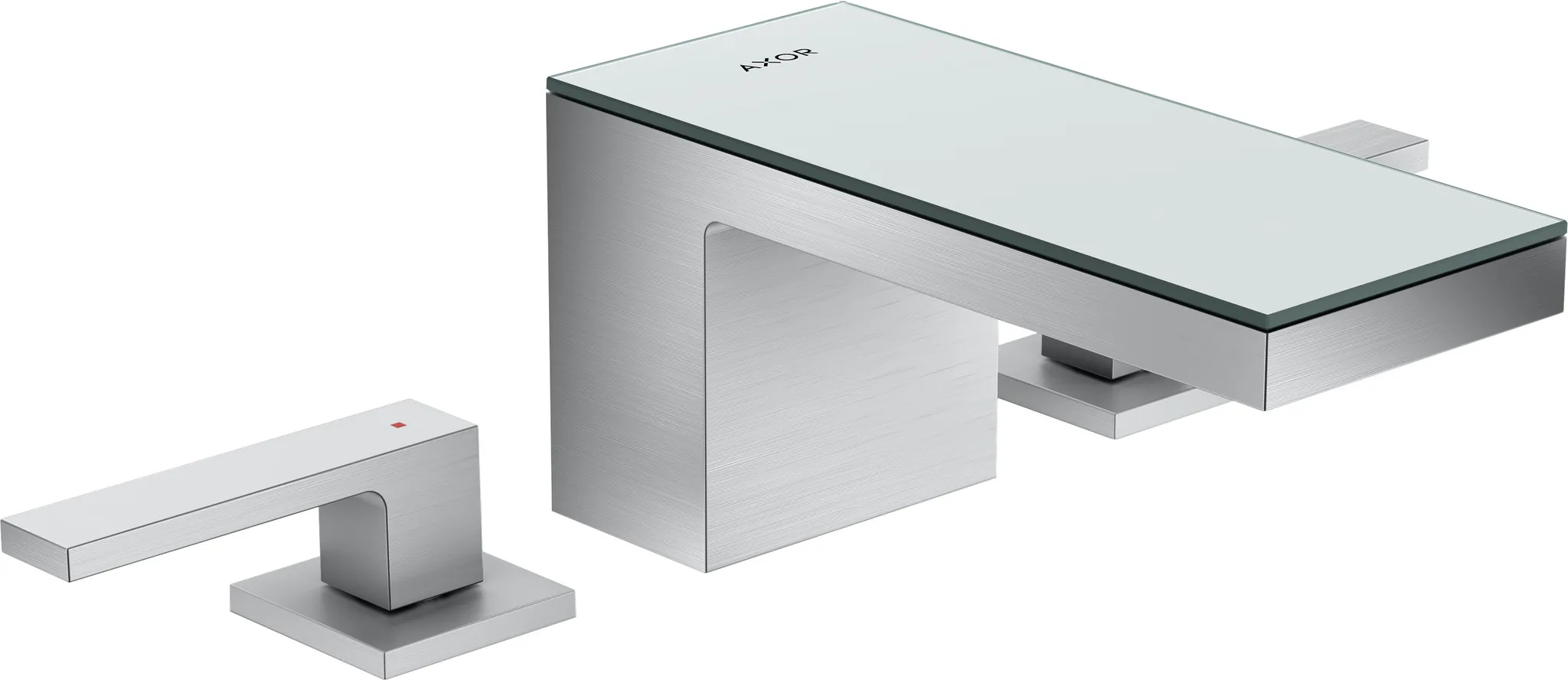 Hansgrohe AXOR MyEdition Mischer mit Platte 200 Glas, Spiegel Hansgrohe AXOR MyEdition Mischer mit Platte 200 Glas, Spiegel