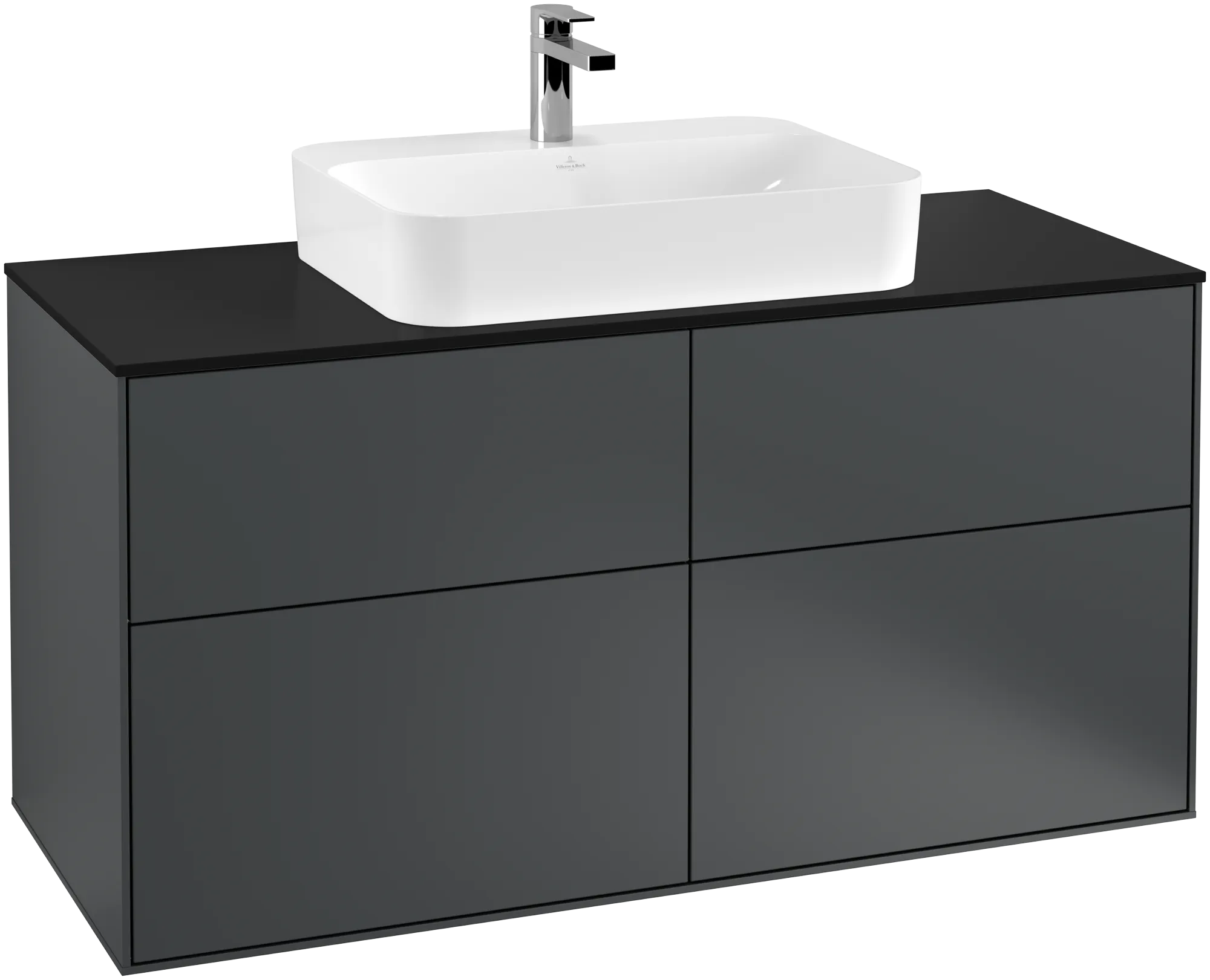 Villeroy & Boch Finion Waschbeckenunterschrank F38, 1200x603x501mm, Midnight Blue Matt/Lacquer