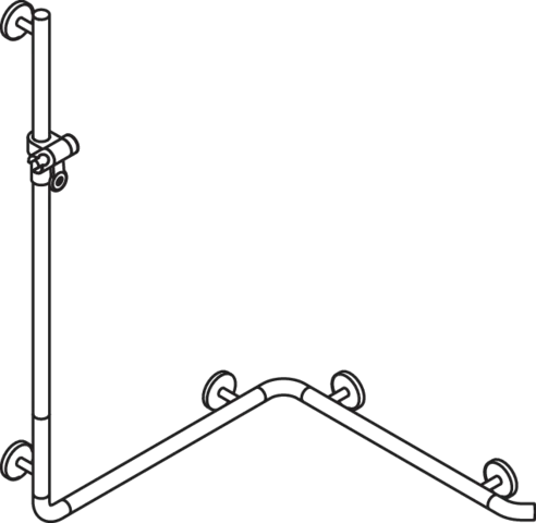 HEWI Haltegriff „System 800K“ in Anthrazitgrau HEWI Haltegriff „System 800K“ in Anthrazitgrau