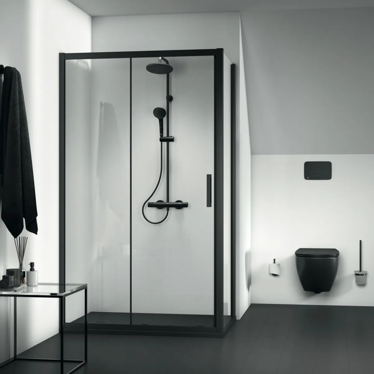 Betätigungsplatte M3 Oleas, mechanische Auslösung, Schwarz Betätigungsplatte M3 Oleas, mechanische Auslösung, Schwarz