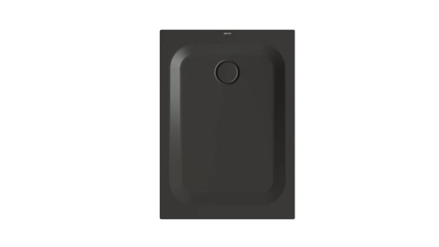 Bette rechteck Duschwanne „BetteUltra“ 1050 × 750 mm mit BetteAntirutsch Pro, ohne Oberflächenveredelung, mit Minimum-Wannenträger, in Anthracite