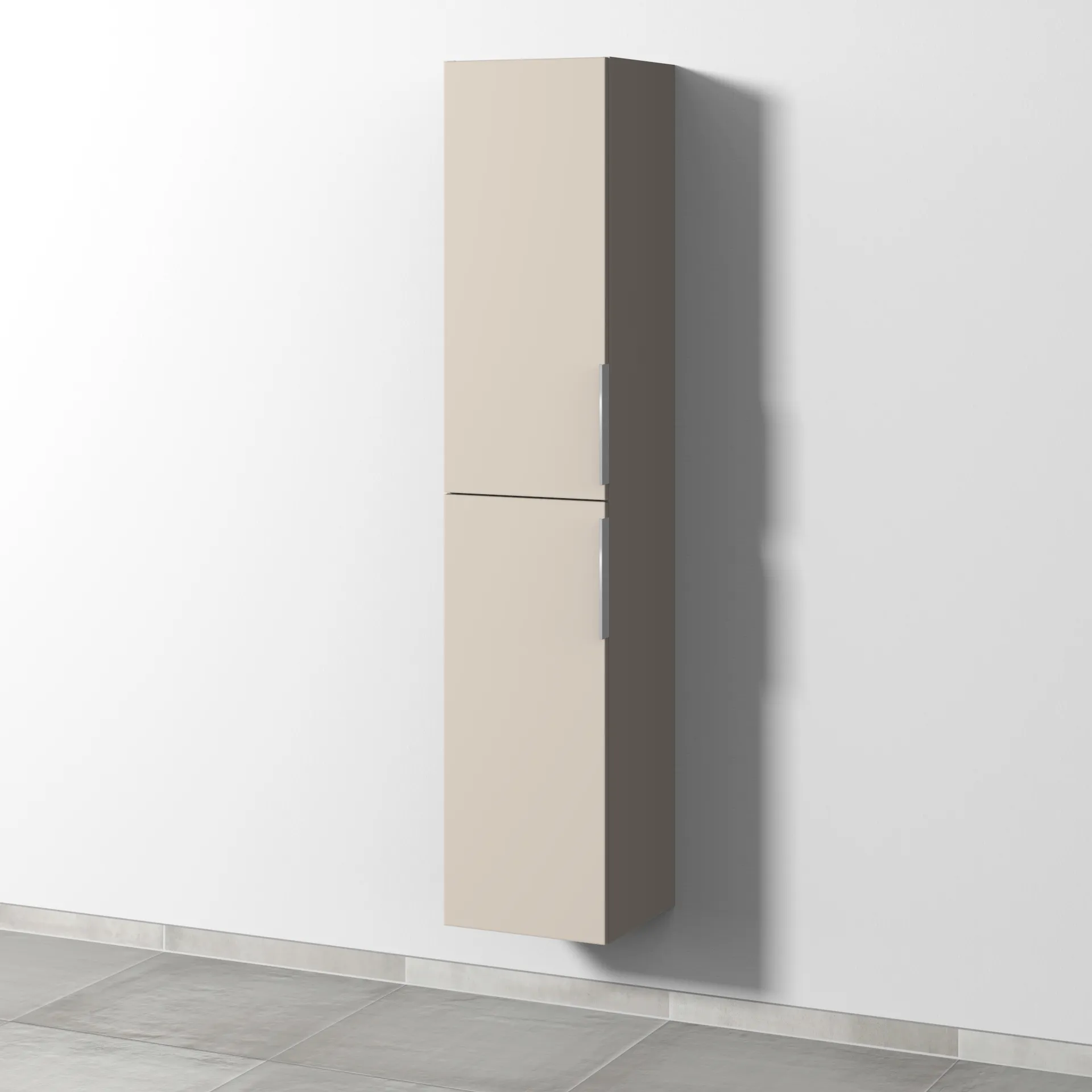 Sanipa Hochschrank „3way“ 350 × 1700 × 345 mm Anschlag links, in Kaschmir (matt), Anschlag links