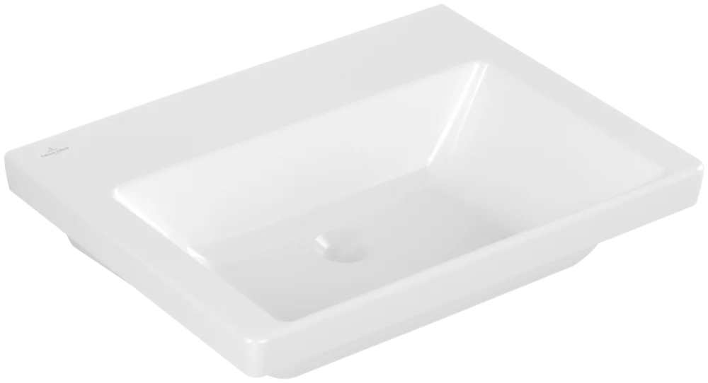 Villeroy & Boch Schrankwaschtisch Subway 3.0, 600x470x165mm, glänzend weiß Alpin, TitanCeram, Wandmontage