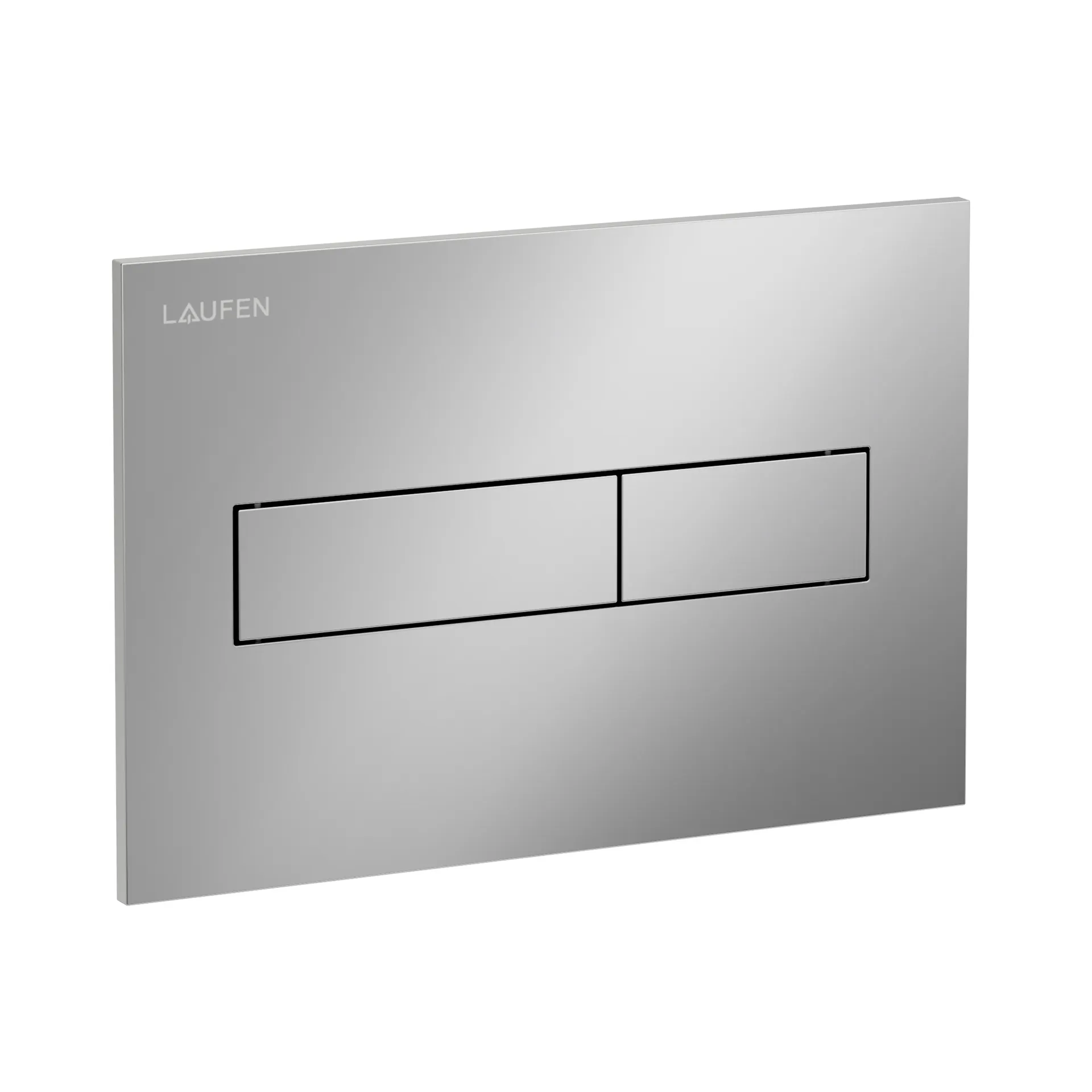 Betätigungsplatte HORIZON INEO 213x145x6, aus Kunsstoff, für Frontbetätigung oder Betätigung von oben, für Unterputz-Spülkasten mit Dual-Flush 2-Mengen-Spülsystem, weiß