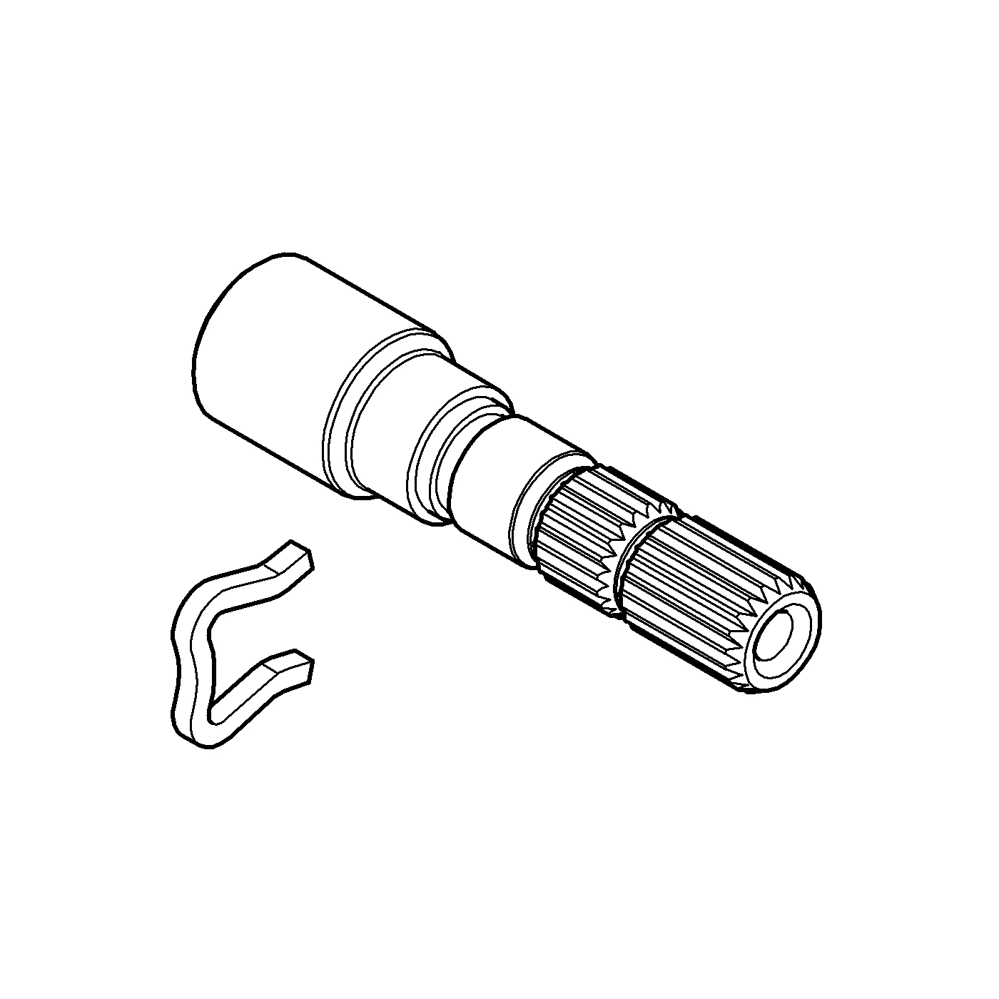 Spindelverlängerung 45201, chrom