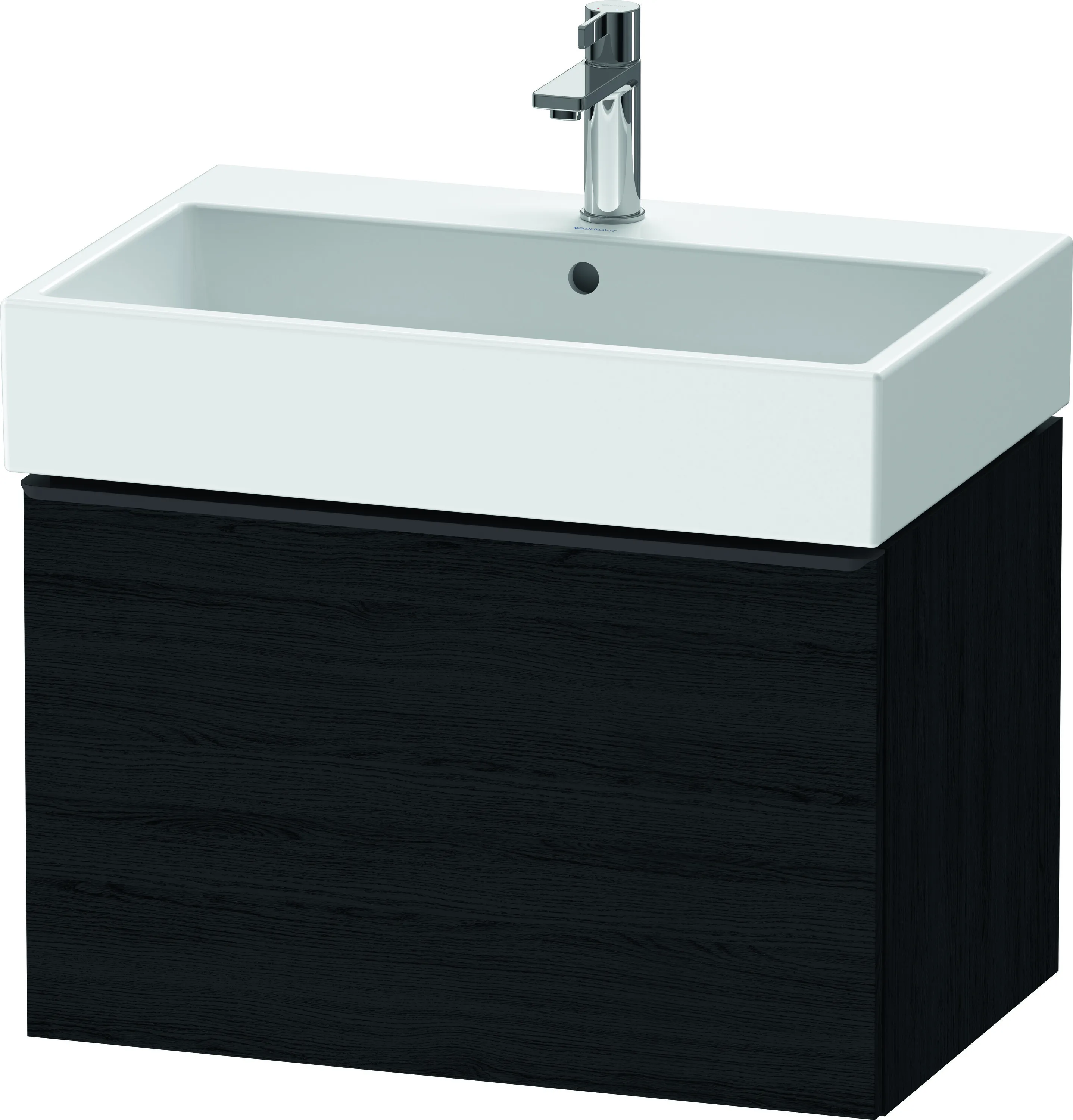 Duravit Waschtischunterschrank wandhängend „D-Neo“ 68,4 × 44 × 44,2 cm Eiche Schwarz