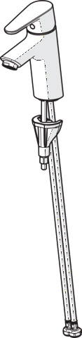 Einhand-Waschtischarmatur „Vantis“ Ausladung 109 mm in Chrom Einhand-Waschtischarmatur „Vantis“ Ausladung 109 mm in Chrom