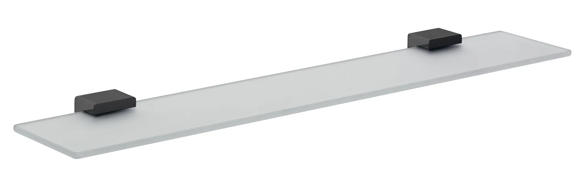 loft Ablage, Glasteil satiniert 600mm, schwarz loft Ablage, Glasteil satiniert 600mm, schwarz