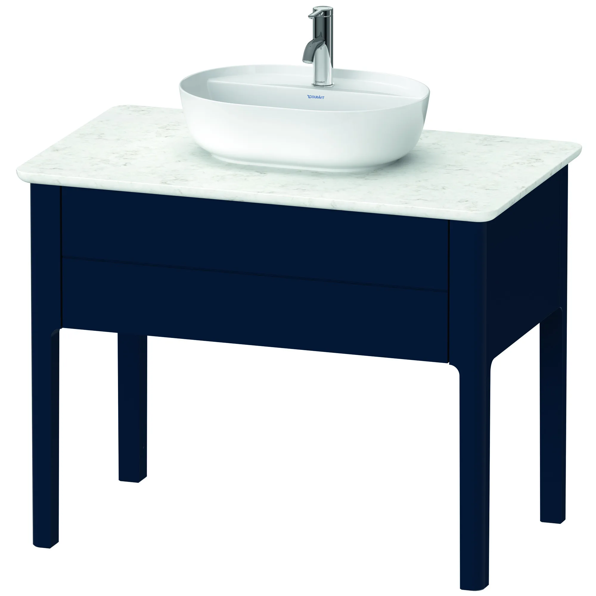 Duravit Waschtischunterschrank bodenstehend „Luv“ 93,8 × 74,3 × 57 cm Nachtblau Seidenmatt Duravit Waschtischunterschrank bodenstehend „Luv“ 93,8 × 74,3 × 57 cm Nachtblau Seidenmatt