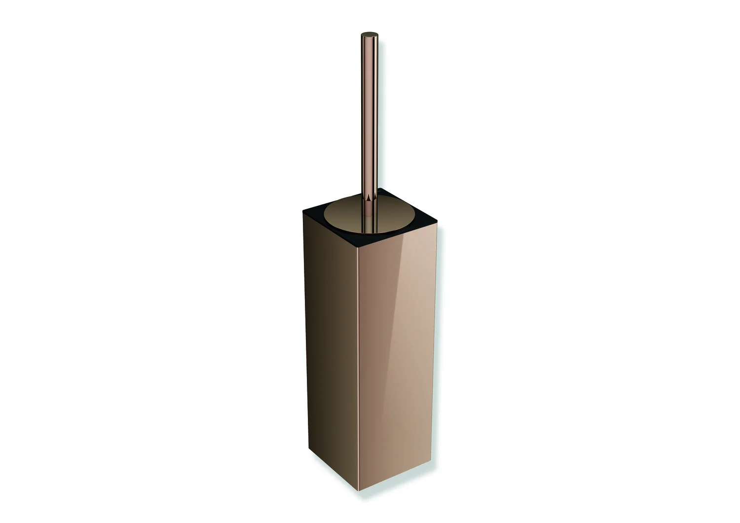 HEWI WC-Bürstengarnitur System 900Q, PVD Kupfer glänzend, 438 mm hoch, Wandmontage HEWI WC-Bürstengarnitur System 900Q, PVD Kupfer glänzend, 438 mm hoch, Wandmontage