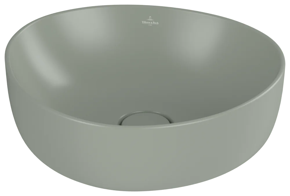 Villeroy & Boch Antao Aufsatzwaschbecken 400x395mm Asymmetrisch Morning Green cplus Villeroy & Boch Antao Aufsatzwaschbecken 400x395mm Asymmetrisch Morning Green cplus