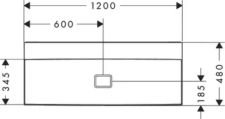 Hansgrohe Xevolos E Aufsatzwaschtisch geschliffen 1200⁄480 ohne Hahnloch und Überlauf, SmartClean, Weiß Hansgrohe Xevolos E Aufsatzwaschtisch geschliffen 1200⁄480 ohne Hahnloch und Überlauf, SmartClean, Weiß